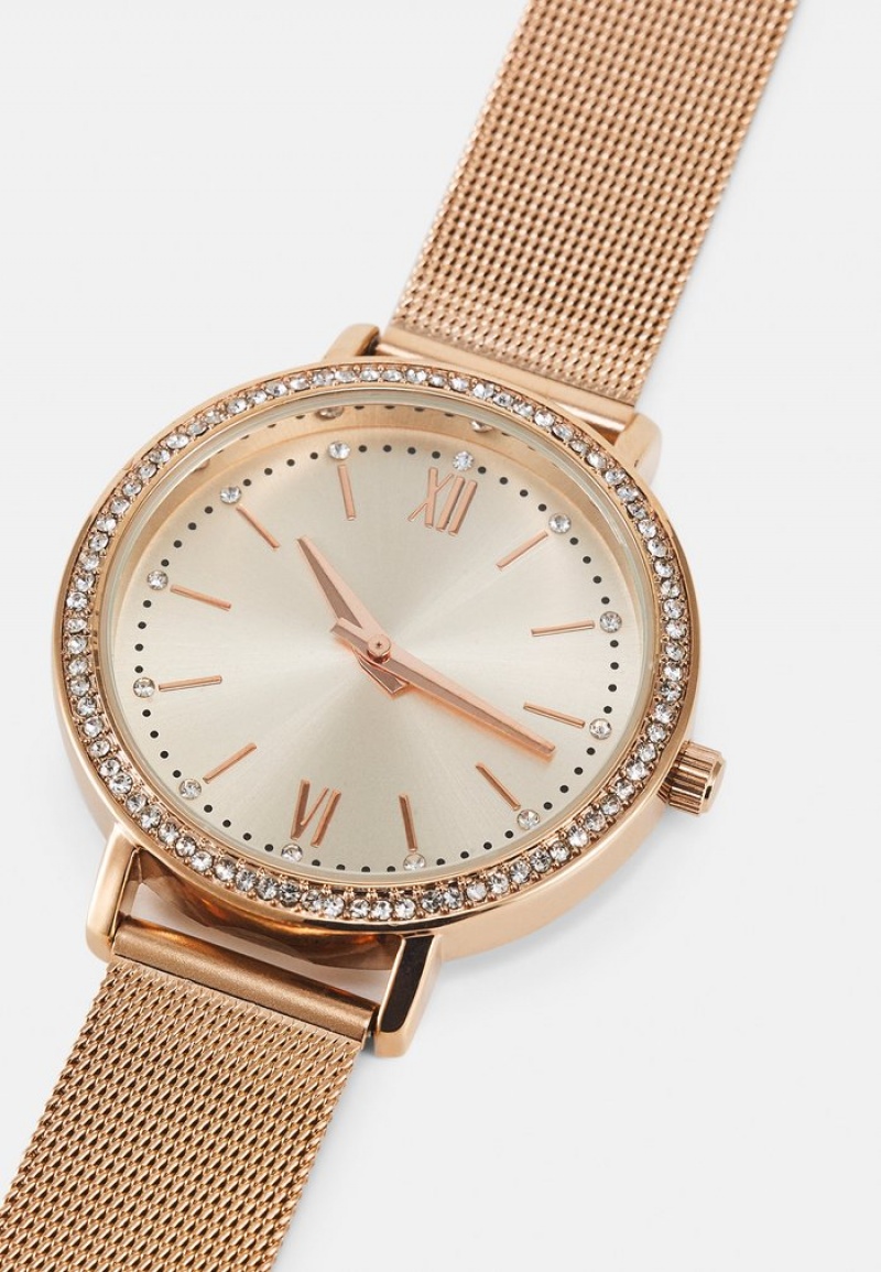 Anna Field Buy Horloge Dames Roze Goud | NL-8013692-OW