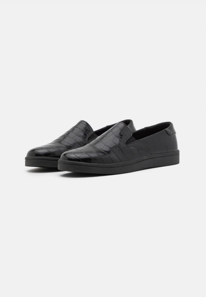 Anna Field Buy Slip-Ons Laag Schoenen Dames Zwart | NL-7346815-GT