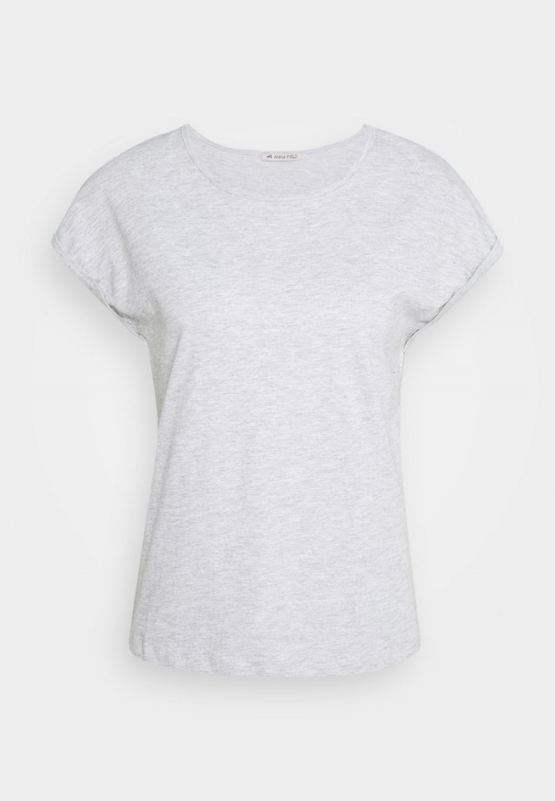 Anna Field Cheap 3 Pack Basic T-Shirt Dames Zwart | NL-0957384-VQ