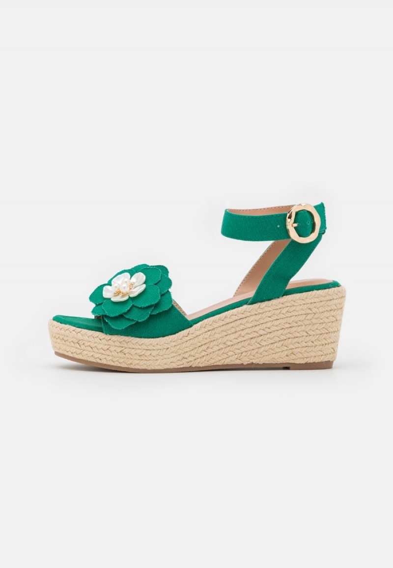 Anna Field Cheap Espadrilles Sandalen Dames Groen | NL-7368215-YA