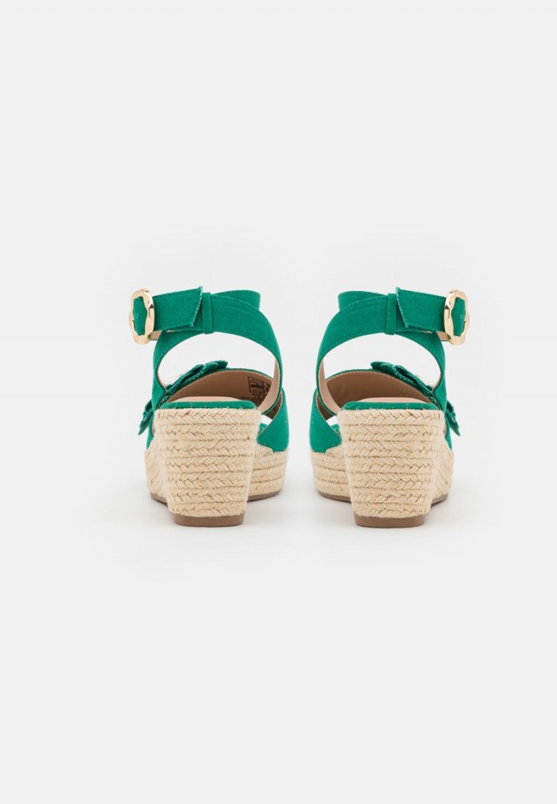 Anna Field Cheap Espadrilles Sandalen Dames Groen | NL-7368215-YA