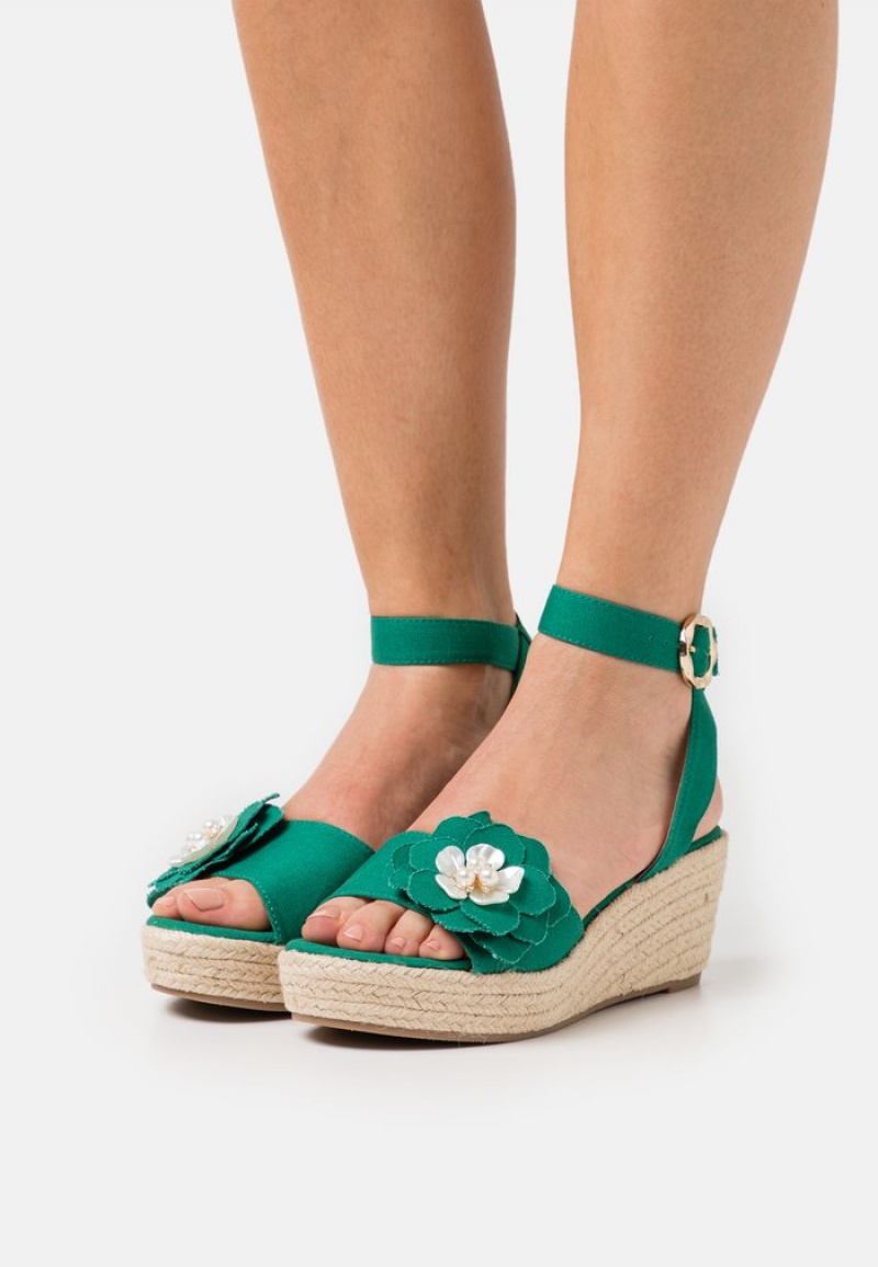 Anna Field Cheap Espadrilles Sandalen Dames Groen | NL-7368215-YA