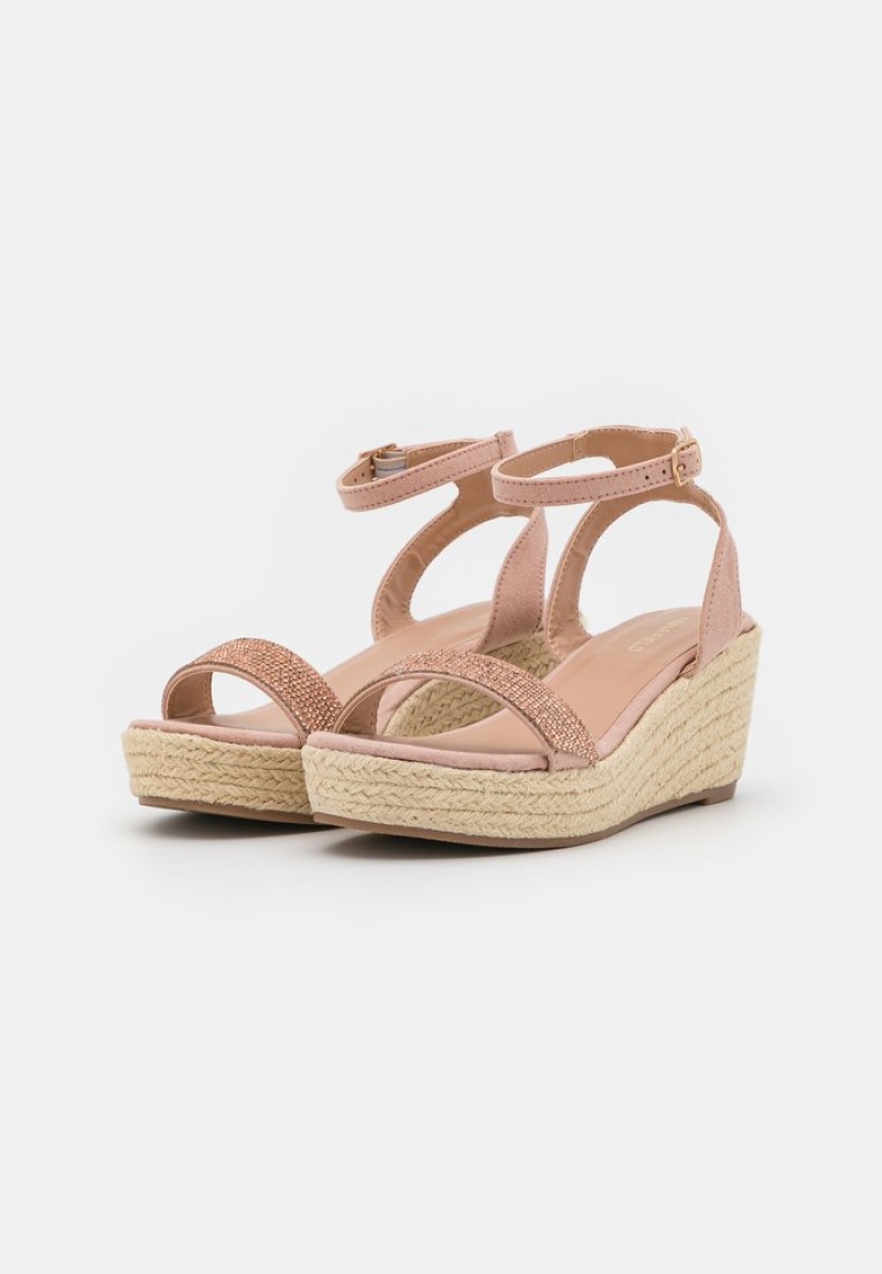 Anna Field Cheap Espadrilles Sandalen Dames Lichtroze | NL-0375291-SP