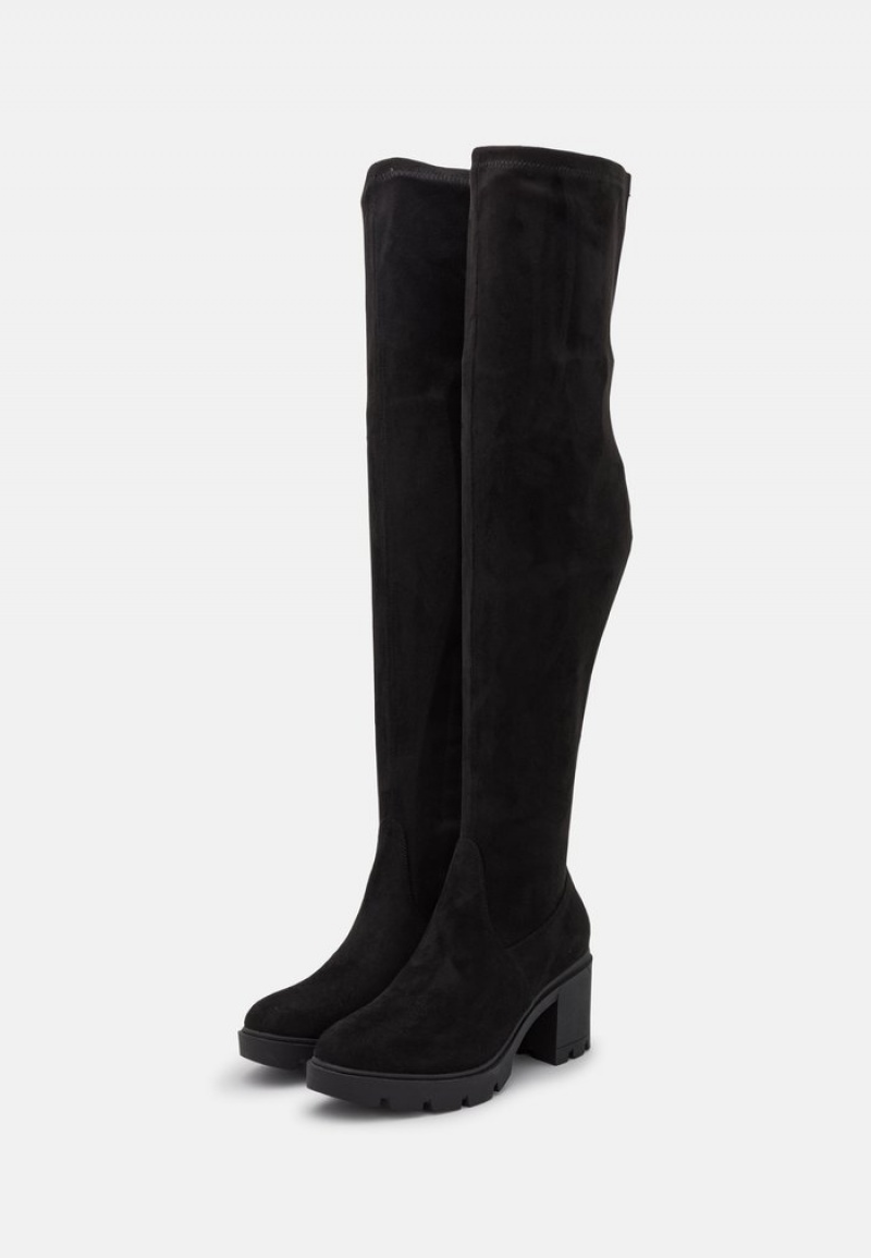 Anna Field Cheap Over-The-Knee Laarzen Dames Zwart | NL-4896517-XJ