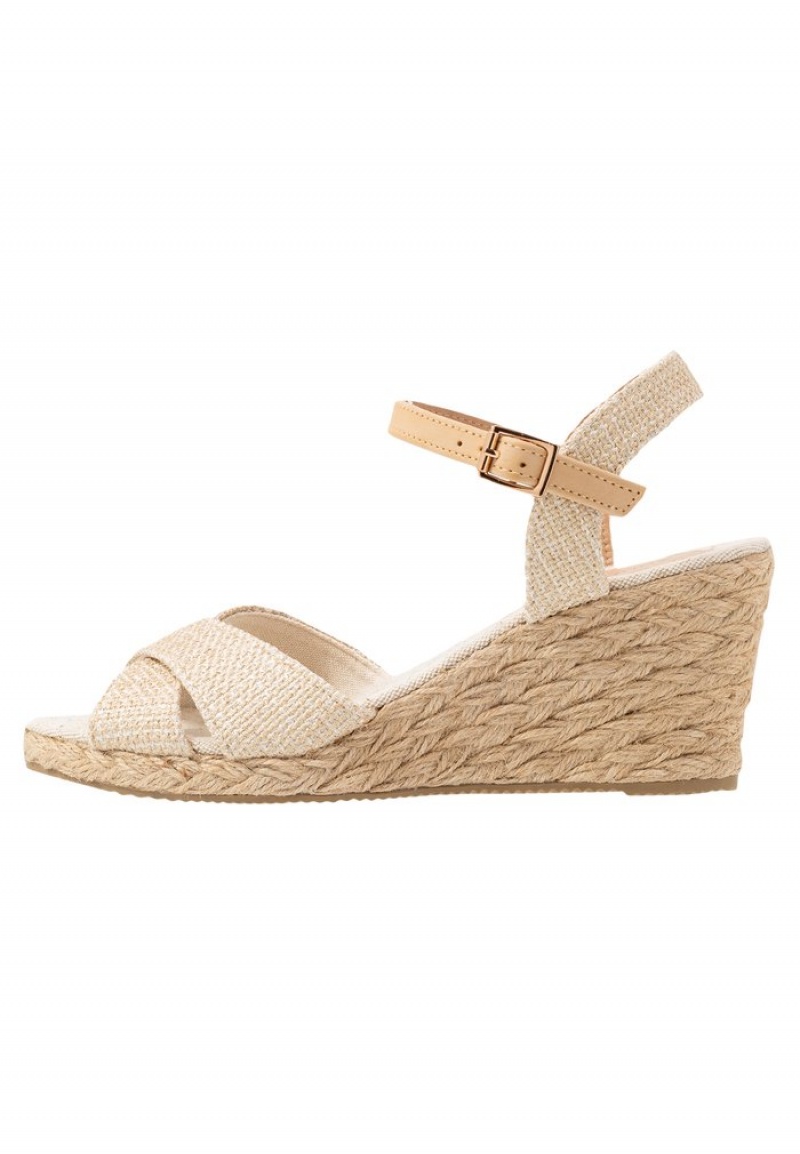 Anna Field Cheap Wedge Sandalen Dames Beige | NL-4092561-AI