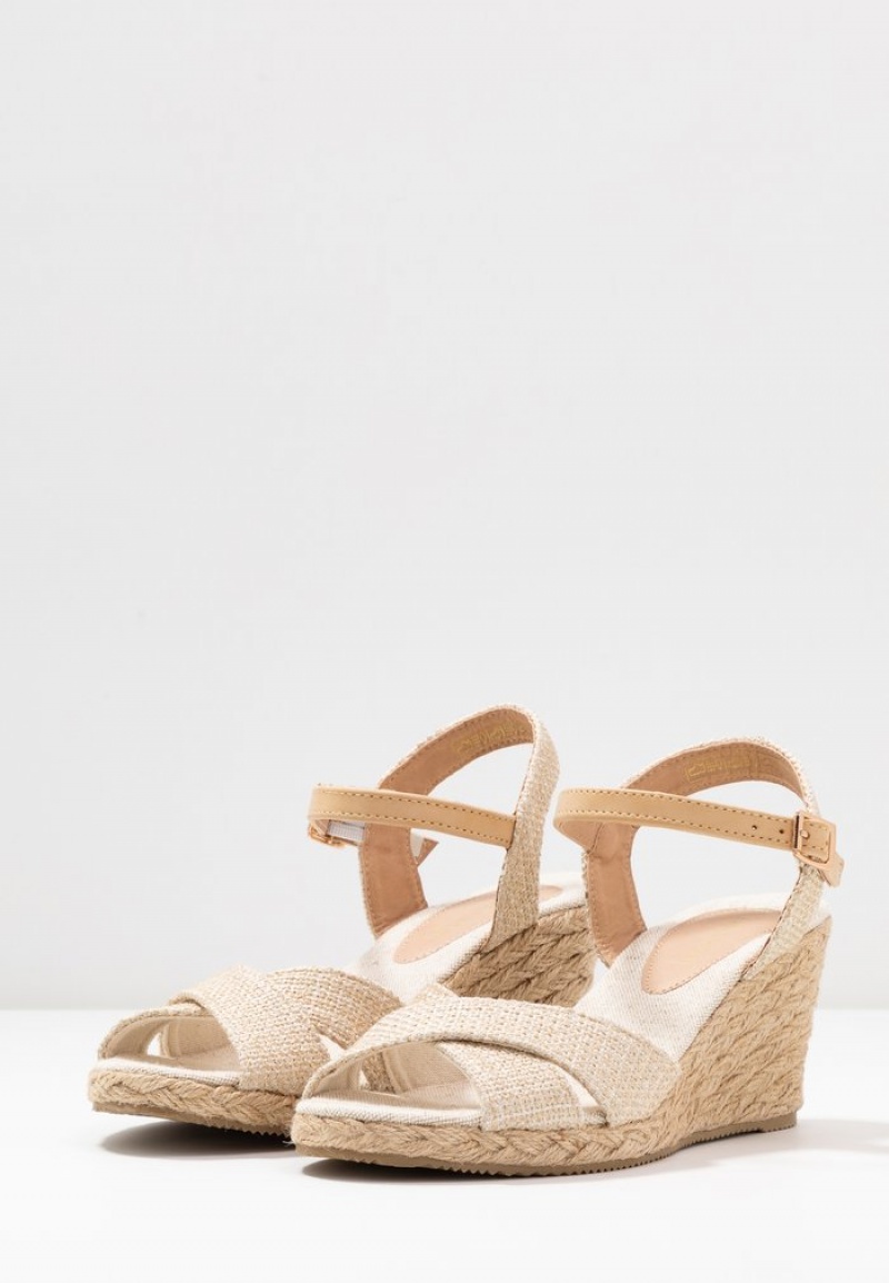 Anna Field Cheap Wedge Sandalen Dames Beige | NL-4092561-AI