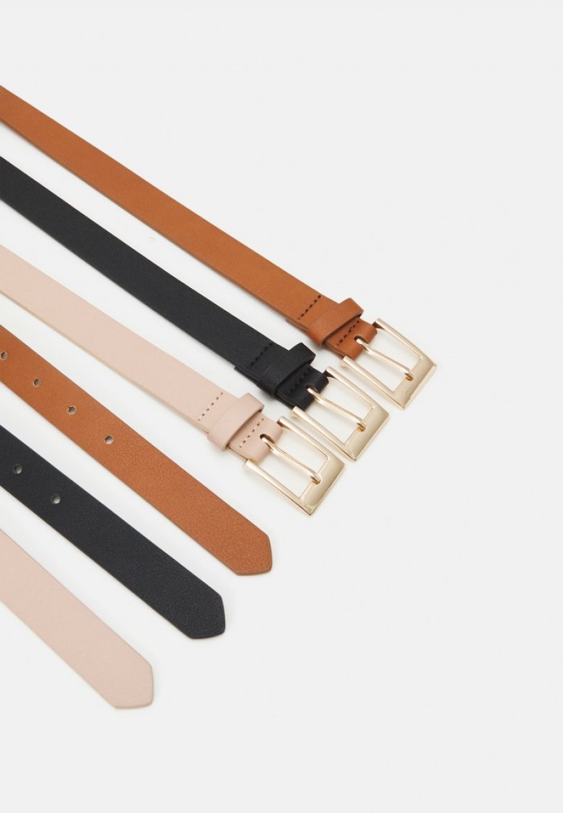 Anna Field Cheapest 3 Pack Riem Dames Zwart | NL-6374589-CW