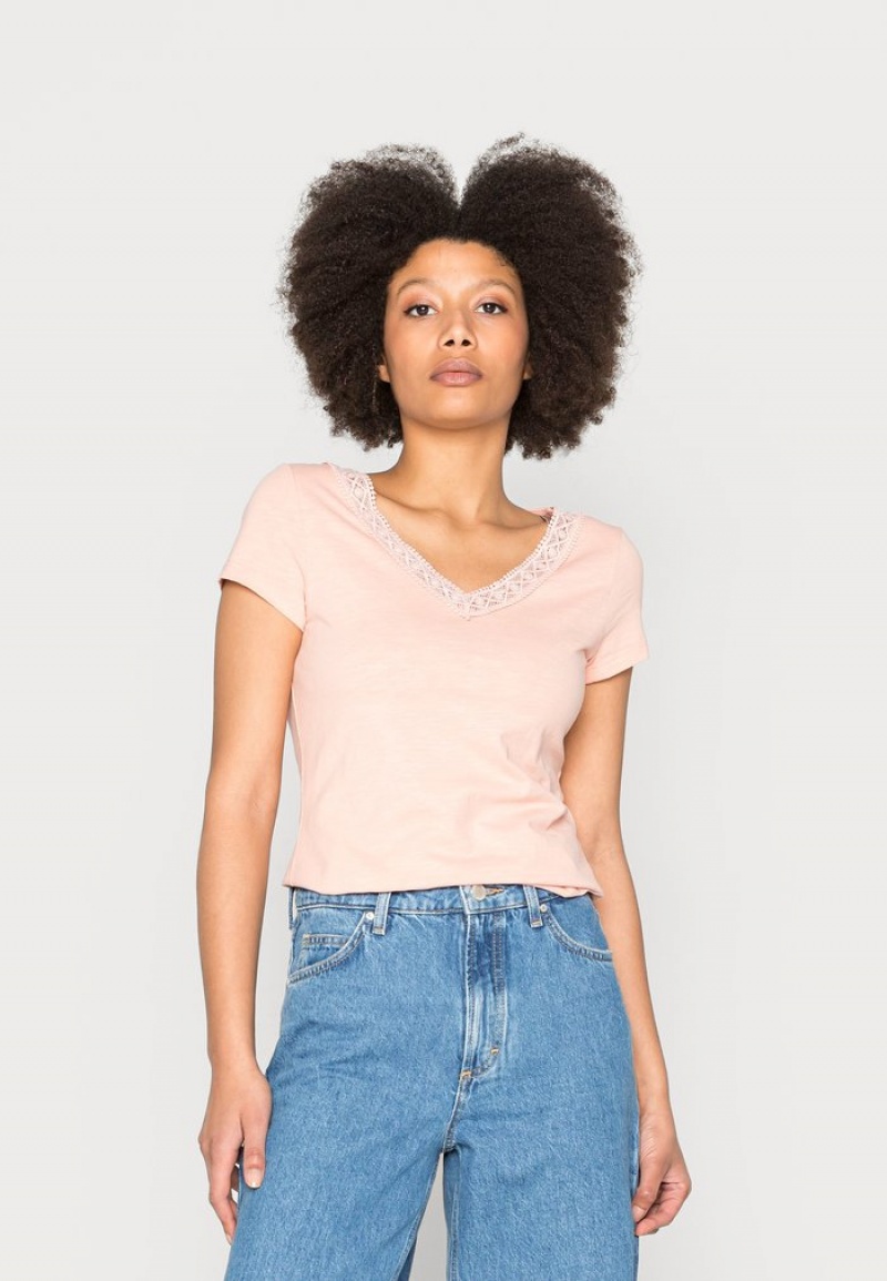 Anna Field Cheapest Basic T-Shirt Dames Lichtroze | NL-5419608-OC