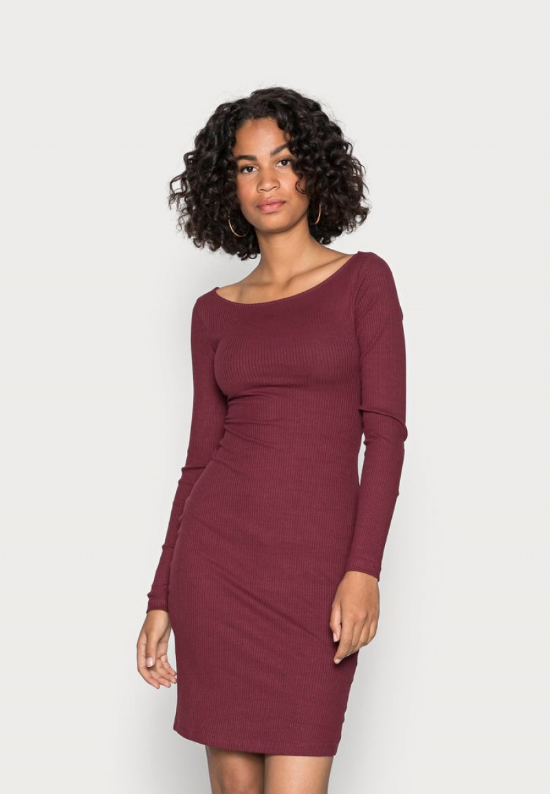 Anna Field Cheapest Jumper Jurk Dames Bordeaux | NL-8475261-ZI