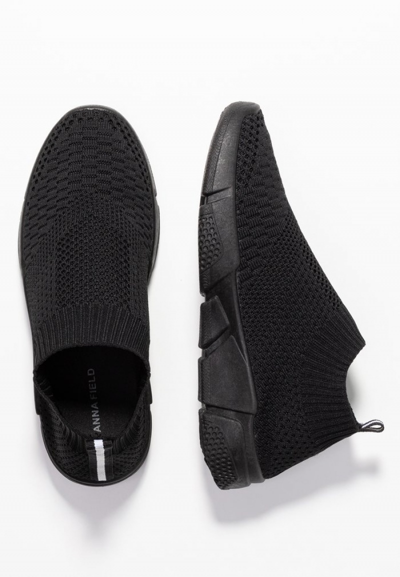 Anna Field Cheapest Slip-Ons Laag Schoenen Dames Zwart | NL-9583640-ZW