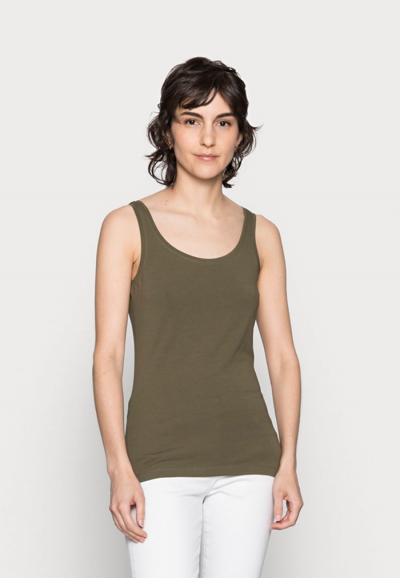 Anna Field Coupon Basic Tank 3Er Pack Top T-Shirt Dames Zwart | NL-2519078-BD