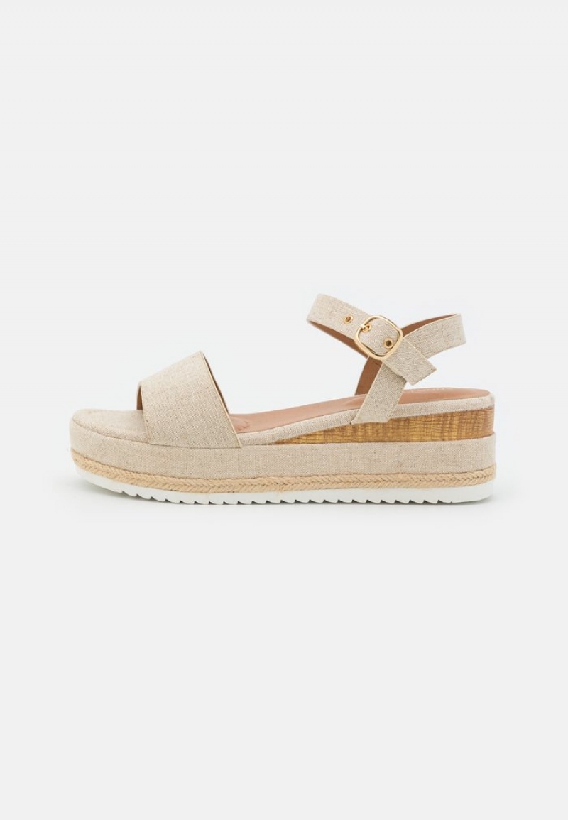 Anna Field Coupon Comfort Espadrilles Sandalen Dames Beige | NL-2679184-LS