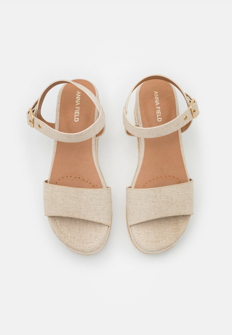 Anna Field Coupon Comfort Espadrilles Sandalen Dames Beige | NL-2679184-LS