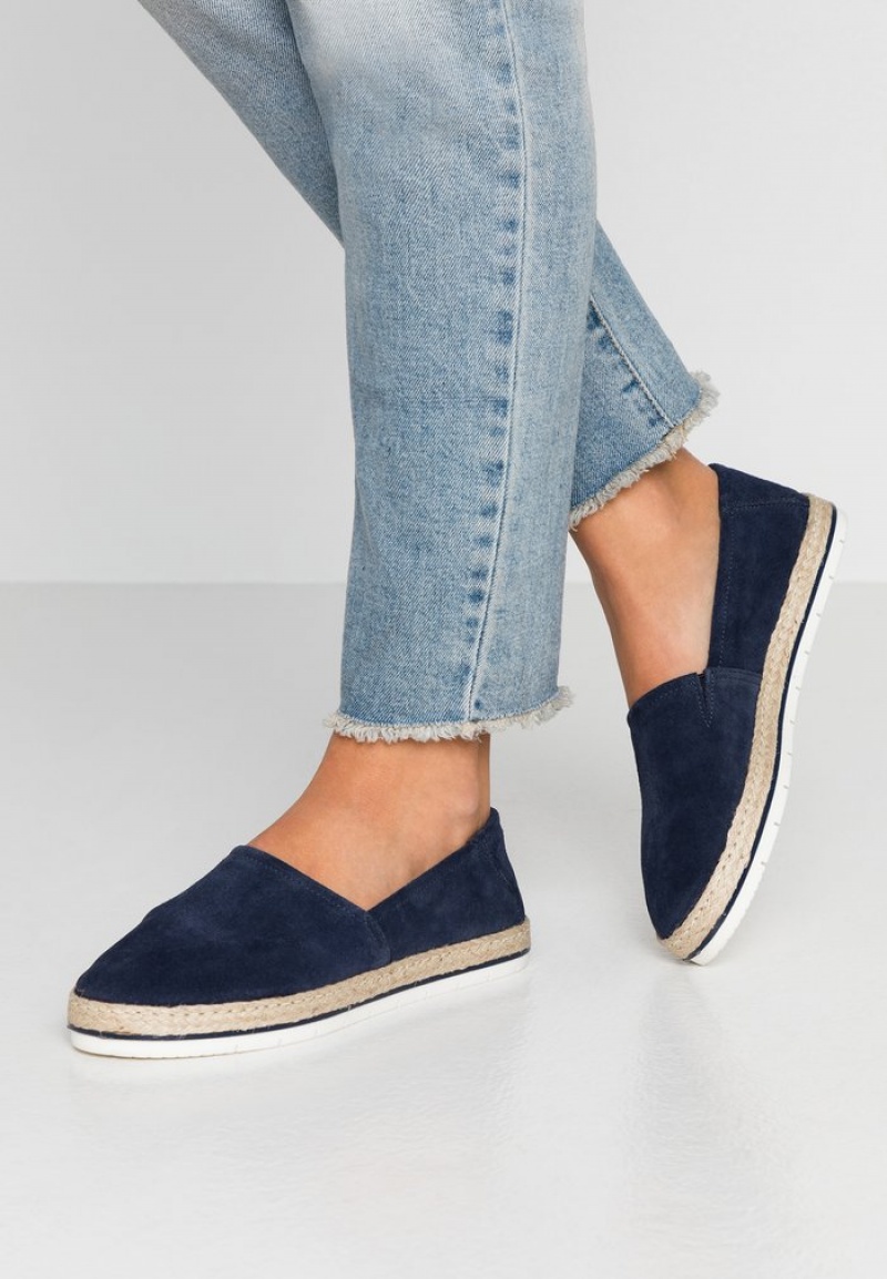 Anna Field Coupon Leather Espadrilles Laag Schoenen Dames Donkerblauw | NL-3948271-SV