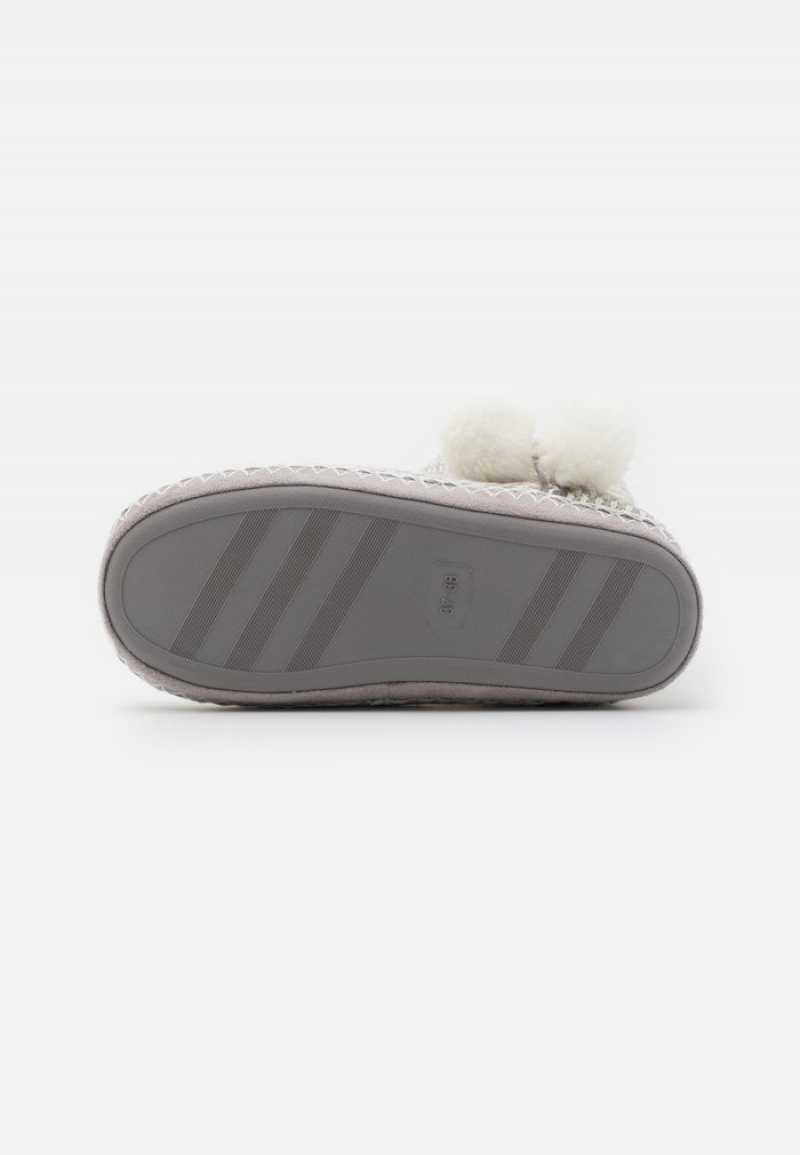 Anna Field Coupon Slippers Enkellaarzen Dames Lichtgrijs | NL-4976018-MB