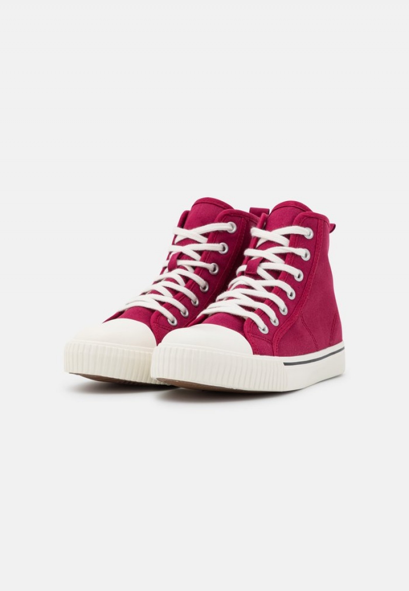 Anna Field Deals High-Top Sportschoenen Dames Donkerrood | NL-9628034-DC