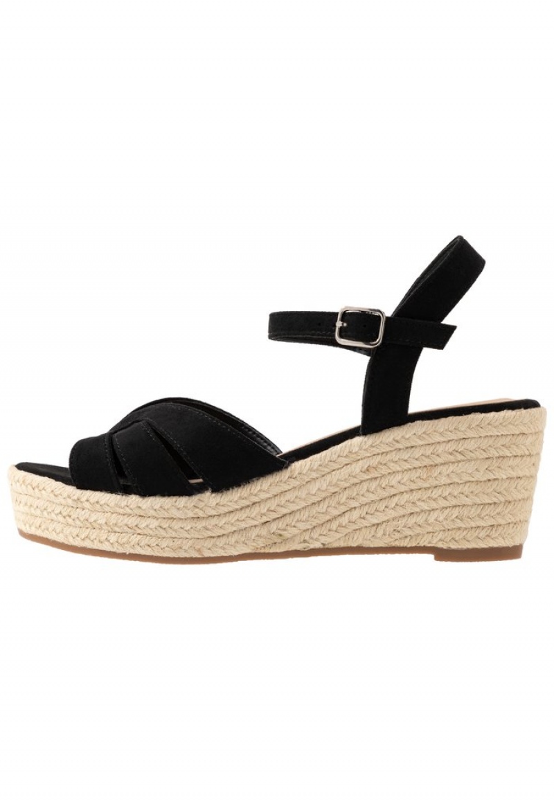 Anna Field Deals Platform Sandalen Dames Zwart | NL-6320874-SJ