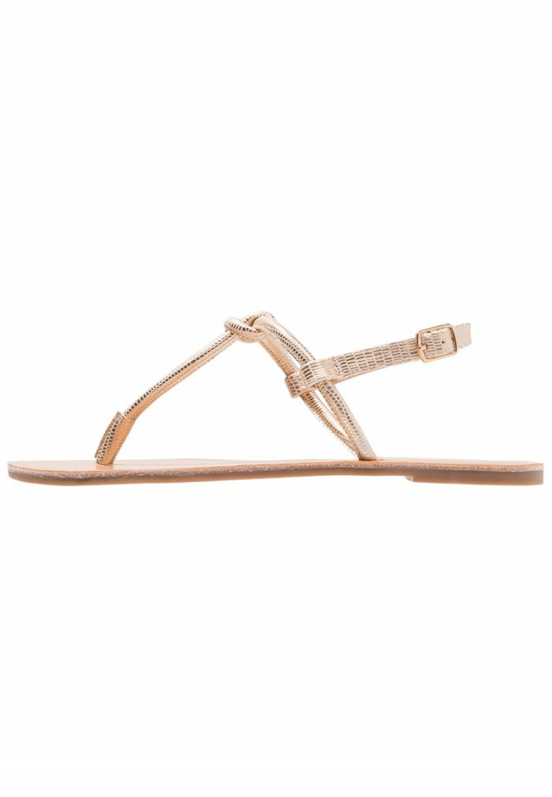 Anna Field Deals T-Bar Sandalen Dames Roze Goud | NL-7685910-PI