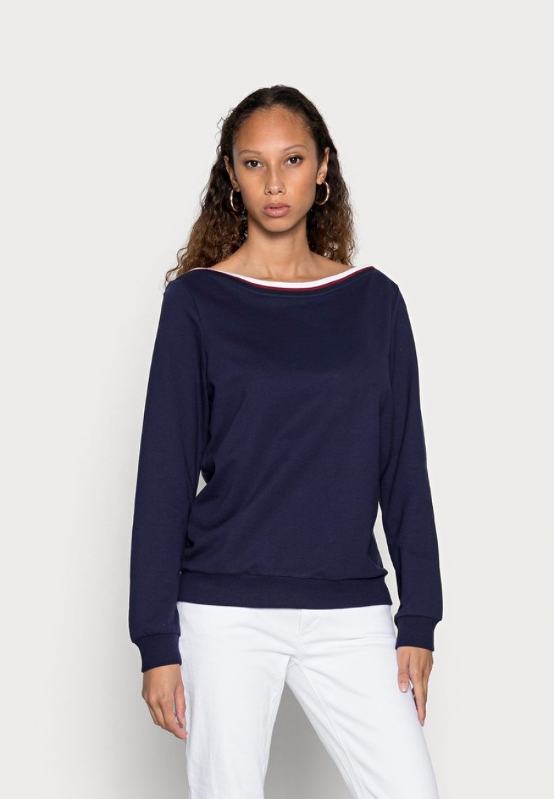 Anna Field Discount Boot Neck Sweatshirt Pullover Dames Donkerblauw | NL-1765824-XY