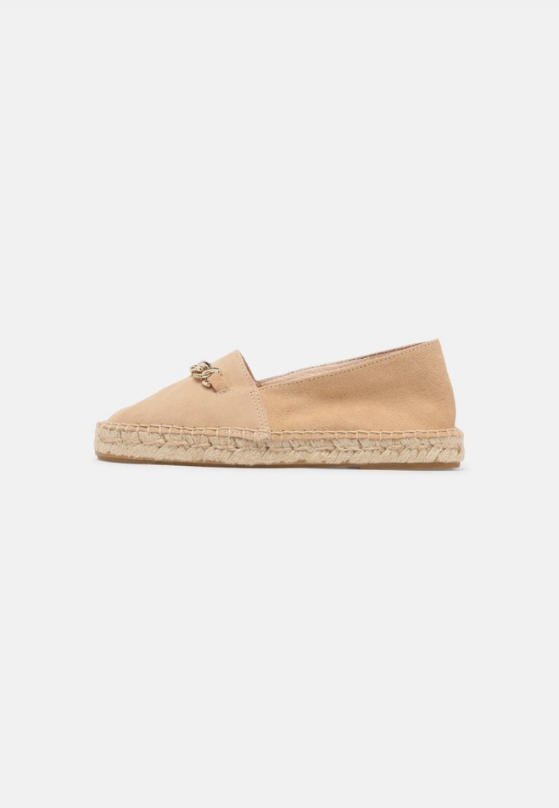 Anna Field Discount Leather Espadrilles Laag Schoenen Dames Beige | NL-0856731-OJ