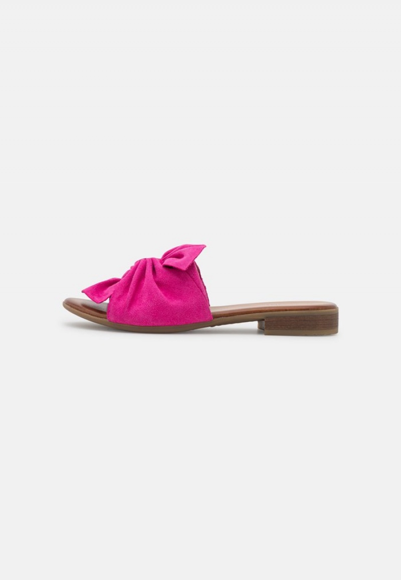 Anna Field Discount Leather Mules Dames Roze | NL-8746139-CA