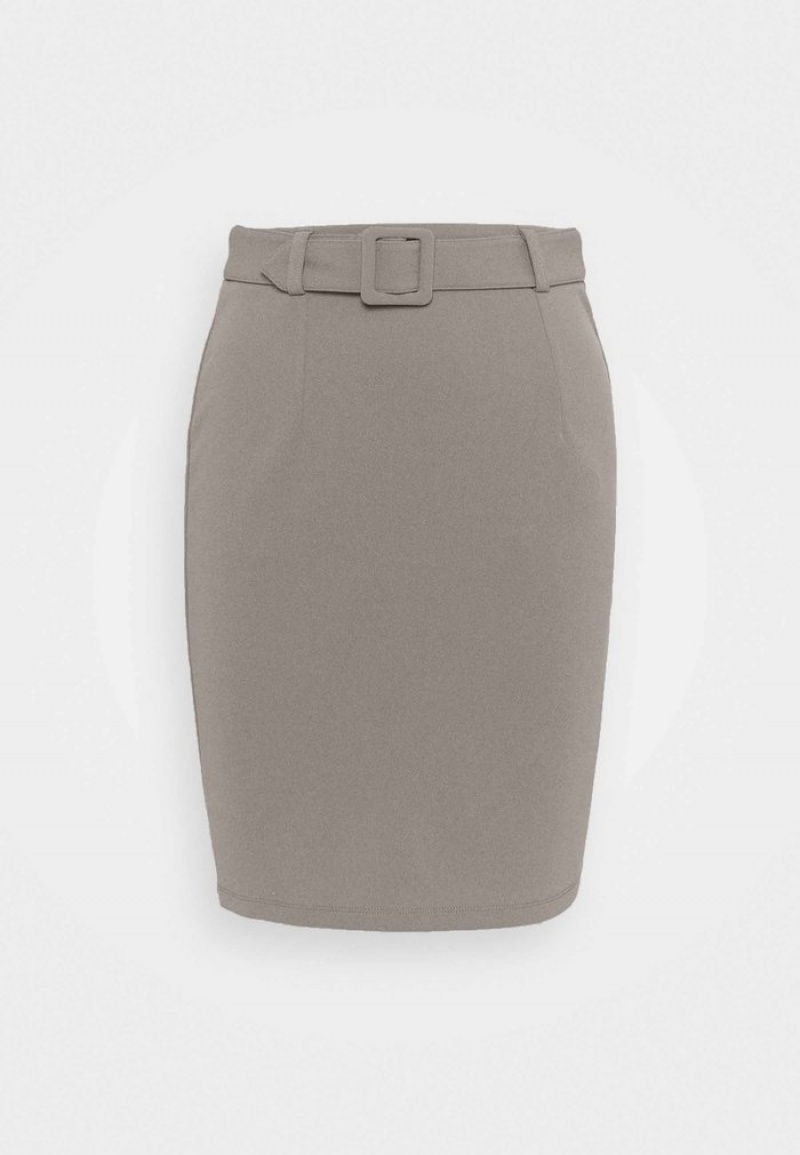 Anna Field Discount Pencil Rok Dames Grijs | NL-7284195-FA