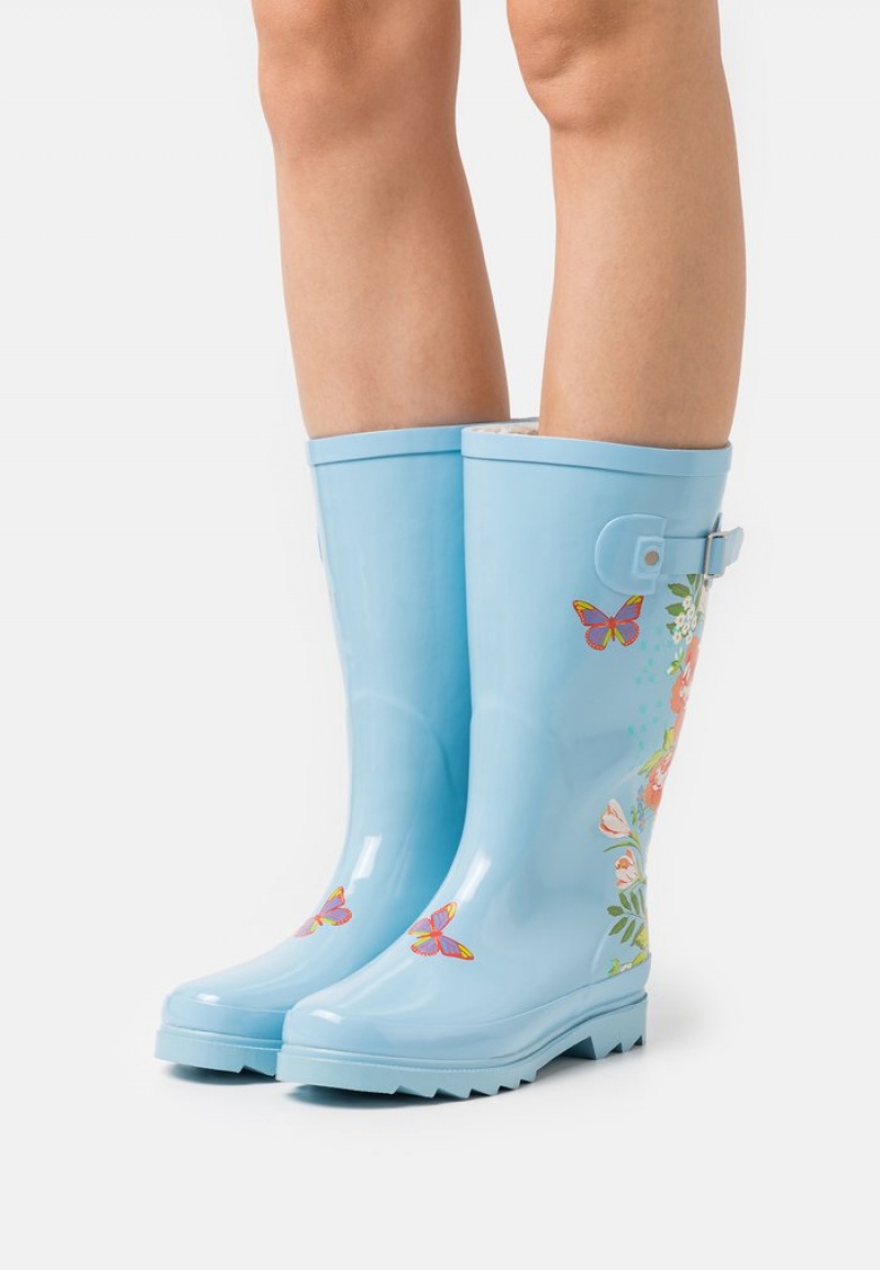 Anna Field Discount Wellies Laarzen Dames Lichtblauw | NL-1346792-VI