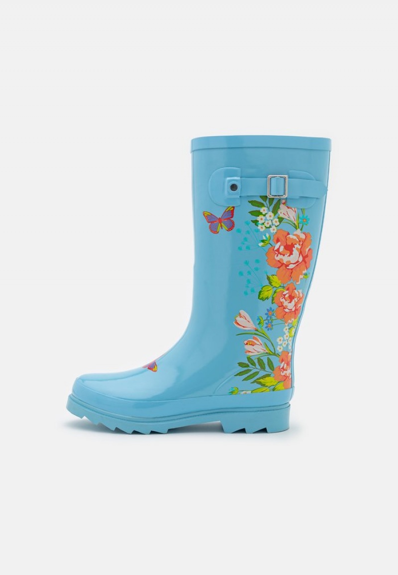 Anna Field Discount Wellies Laarzen Dames Lichtblauw | NL-1346792-VI