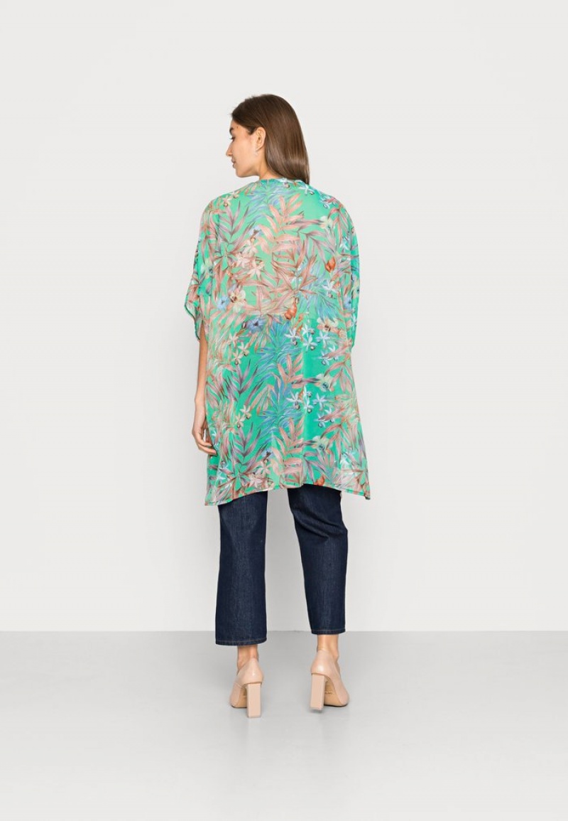 Anna Field Flash Sale Cape Mantel Dames Groen | NL-3504789-WS