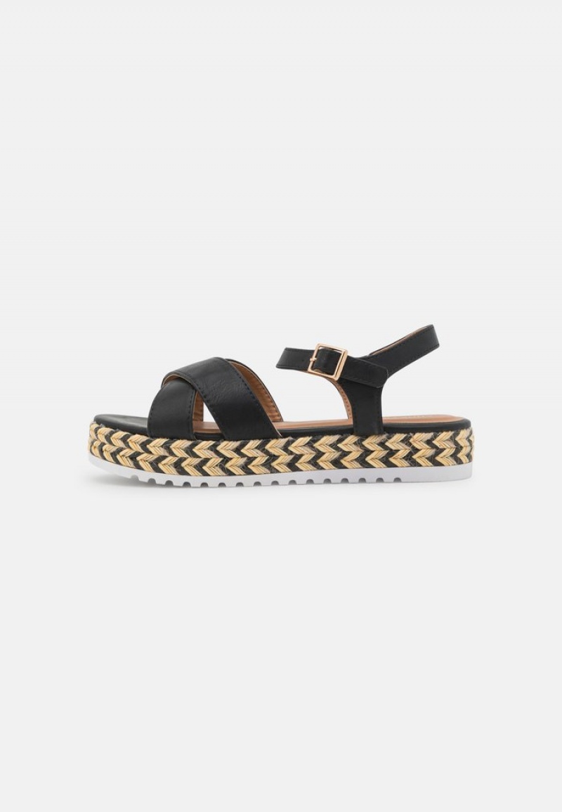 Anna Field Flash Sale Espadrilles Sandalen Dames Zwart | NL-8203167-VS