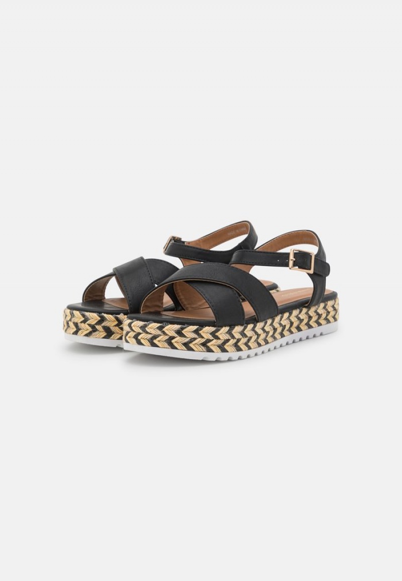 Anna Field Flash Sale Espadrilles Sandalen Dames Zwart | NL-8203167-VS