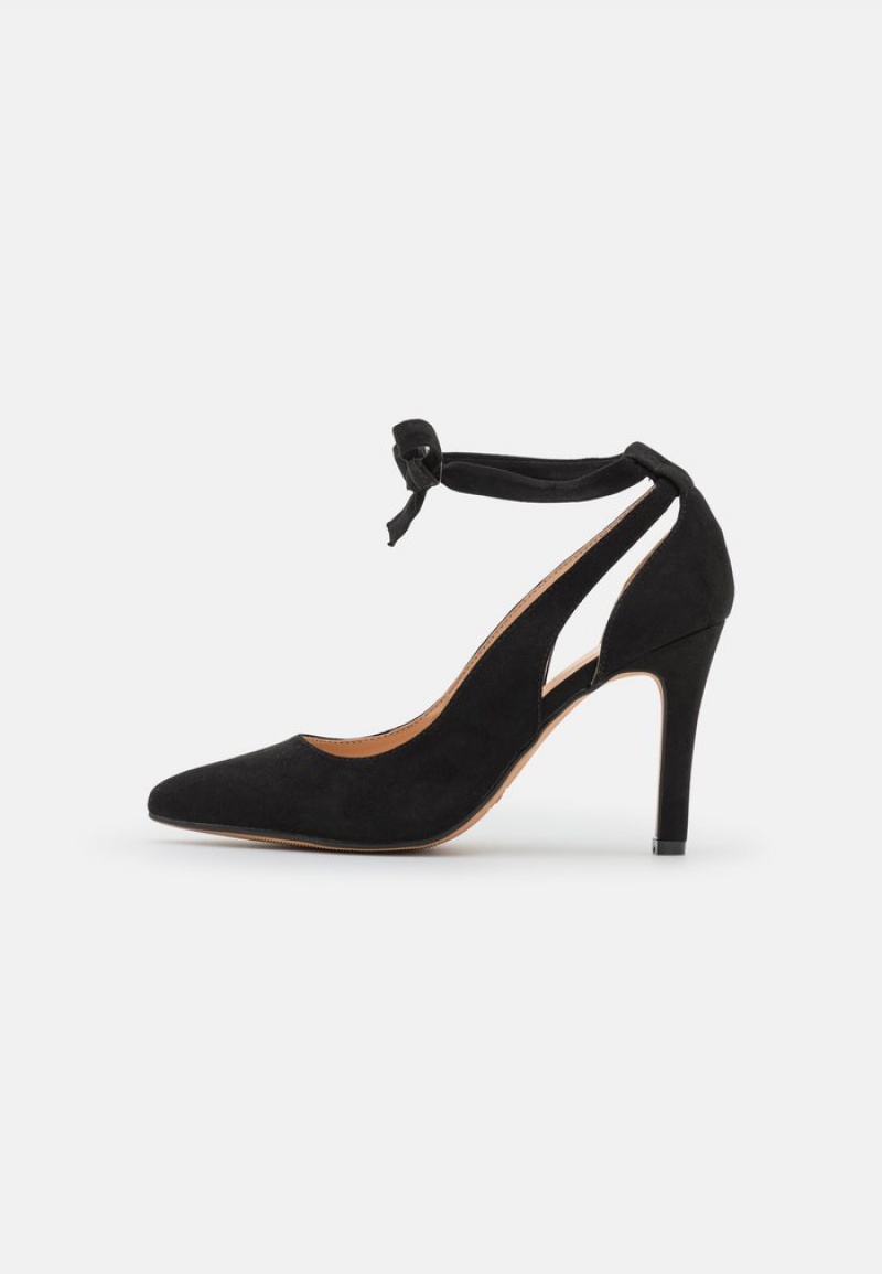 Anna Field Flash Sale Kanten-Up Heels Hakken Dames Zwart | NL-4960583-EU