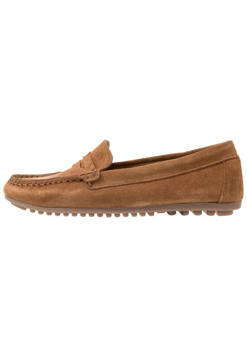 Anna Field Flash Sale Leather Moccasins Laag Schoenen Dames Bruin | NL-6953471-JO