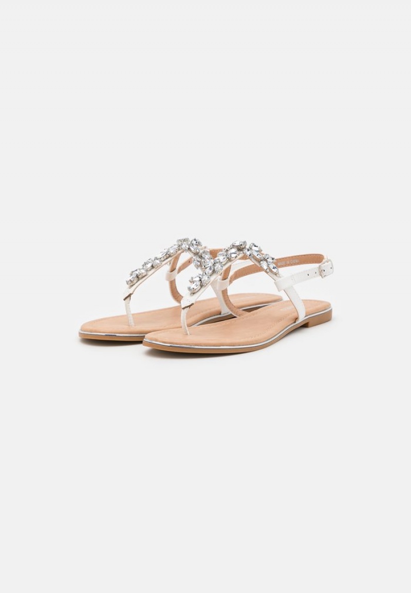 Anna Field Flash Sale T-Bar Sandalen Dames Wit | NL-5102349-OG