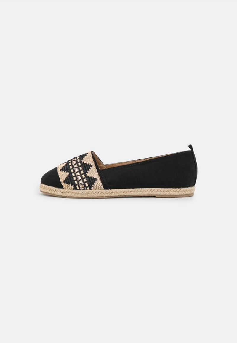 Anna Field Hot Sale Espadrilles Laag Schoenen Dames Zwart | NL-1367208-WZ