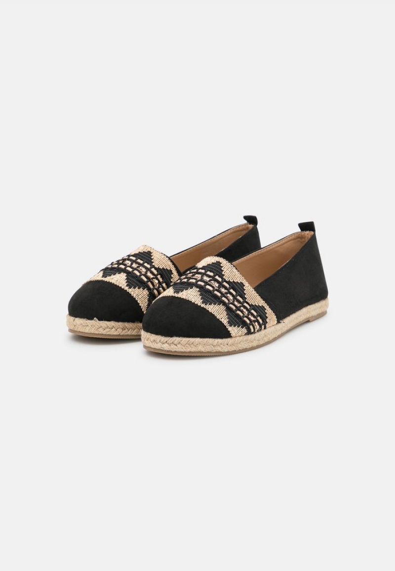 Anna Field Hot Sale Espadrilles Laag Schoenen Dames Zwart | NL-1367208-WZ