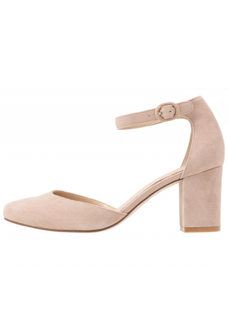 Anna Field Hot Sale Leather Klassieke Heels Hakken Dames Beige | NL-2067985-KU