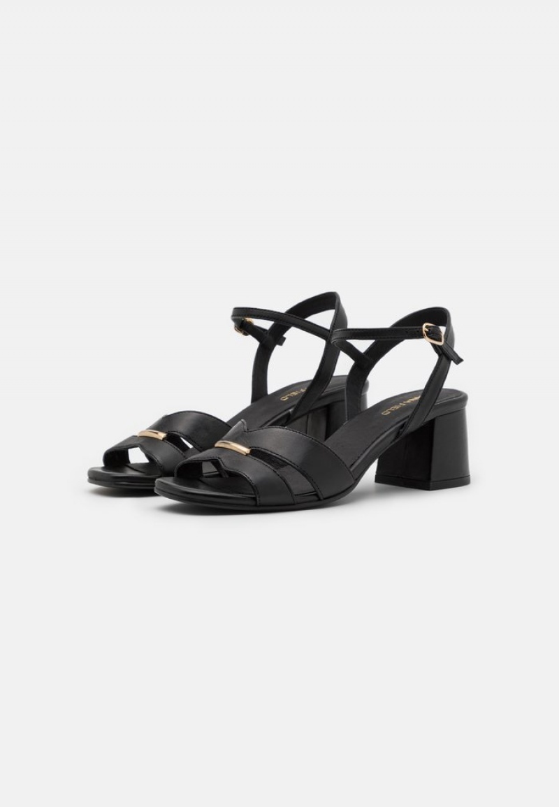 Anna Field Hot Sale Leather Sandalen Dames Zwart | NL-9528067-OJ