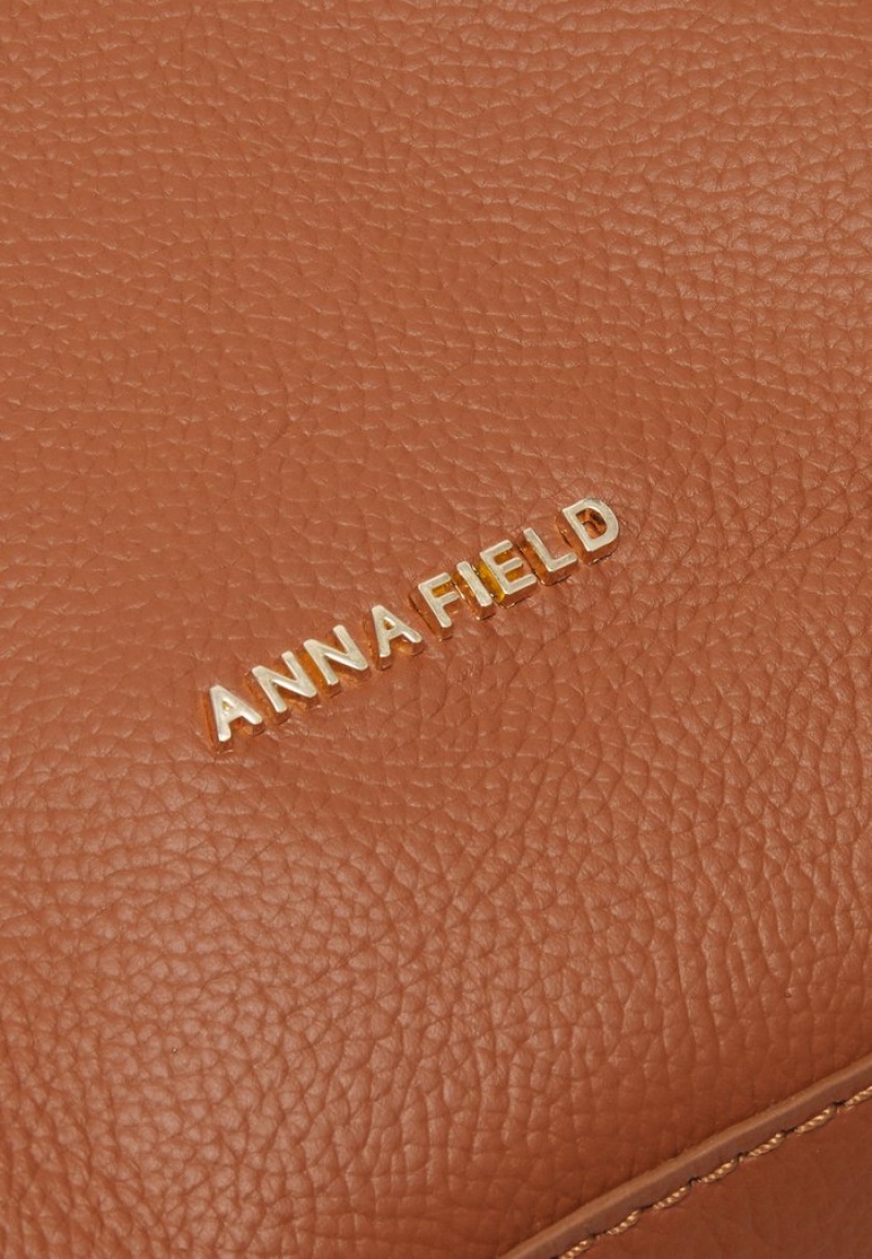 Anna Field Hot Sale Leather Tote Tassen Dames Bruin | NL-6897504-OS