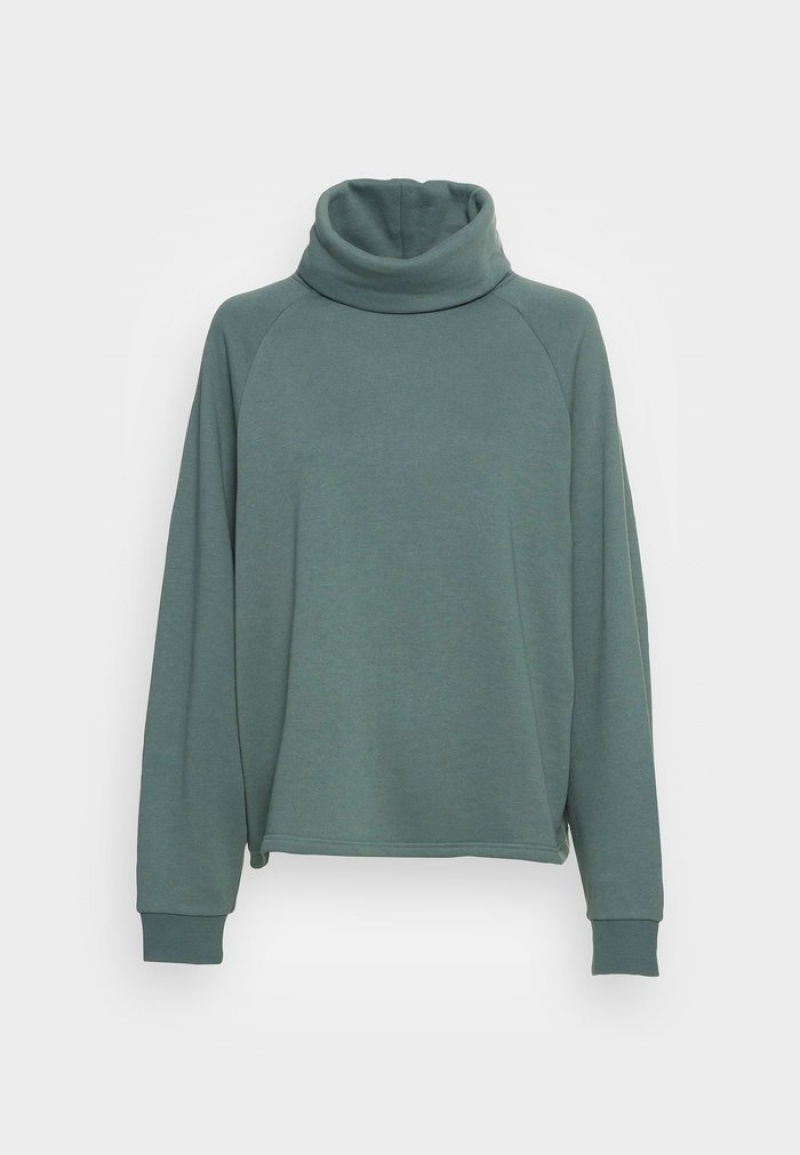 Anna Field Hot Sale Loose Roll Neck Sweatshirt Pullover Dames Groen | NL-1306495-ZF