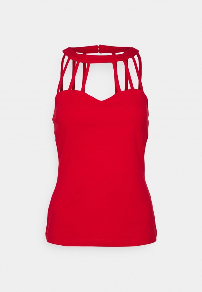 Anna Field Hot Sale Top T-Shirt Dames Rood | NL-1489327-IH