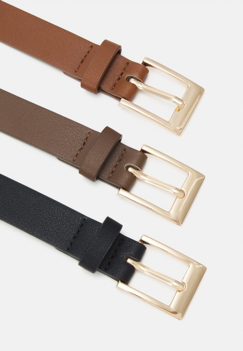 Anna Field New 3 Pack Riem Dames Bruin | NL-5479280-BH