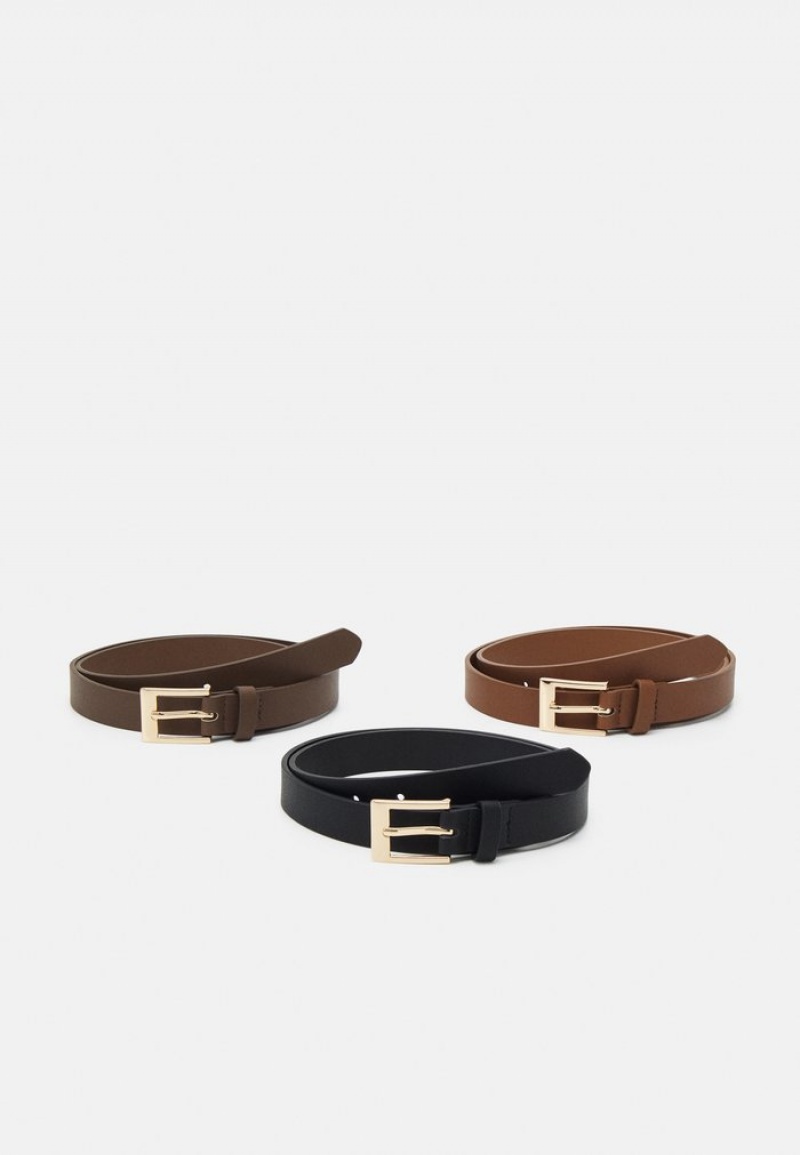 Anna Field New 3 Pack Riem Dames Bruin | NL-5479280-BH