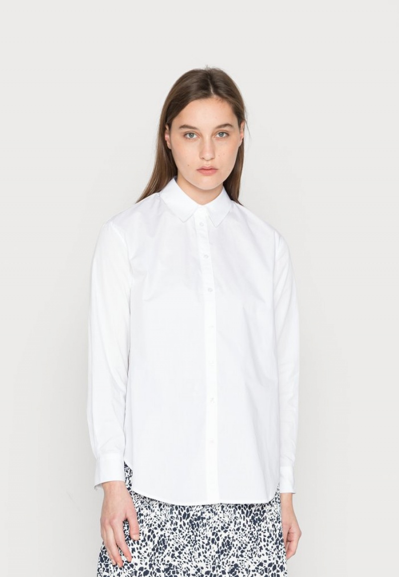 Anna Field New Button-Down Blouse Dames Wit | NL-7134259-DE