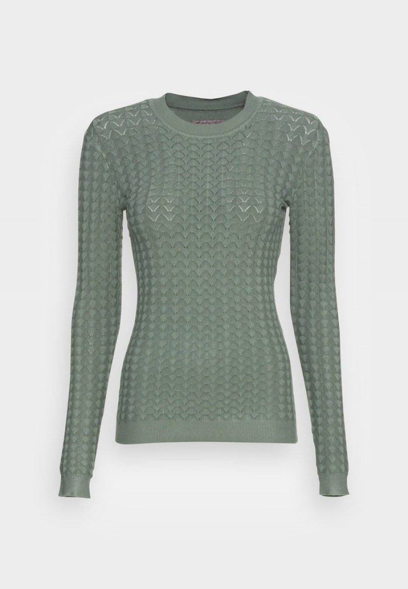 Anna Field New Jumper Pullover Dames Groen | NL-2598403-IY