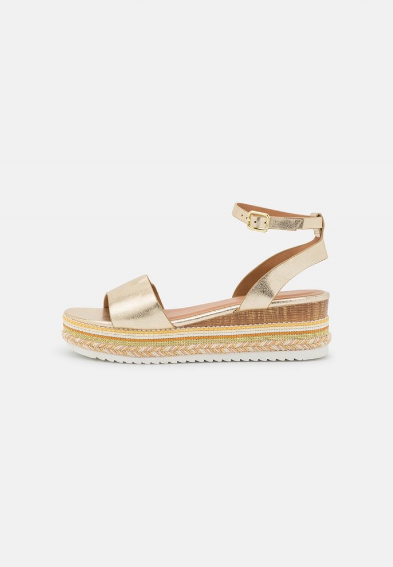 Anna Field New Sandalen Dames Goud | NL-0869524-OU