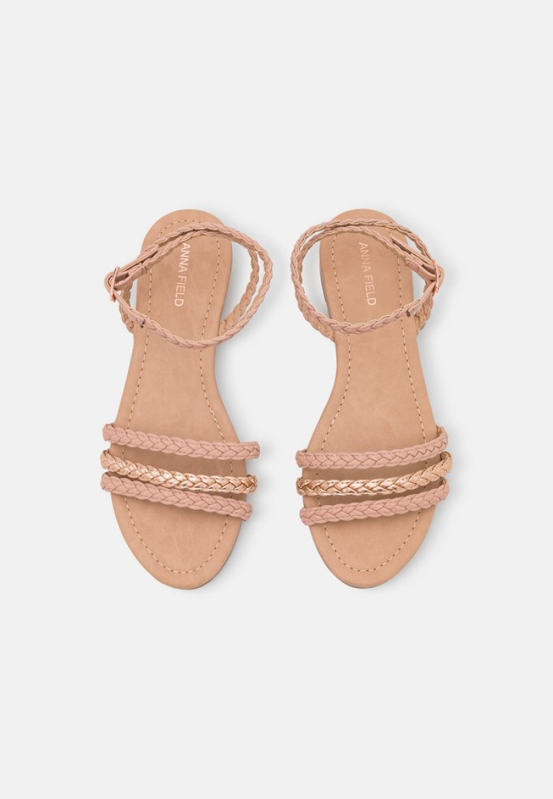 Anna Field New Sandalen Dames Roze Goud | NL-1620839-WI