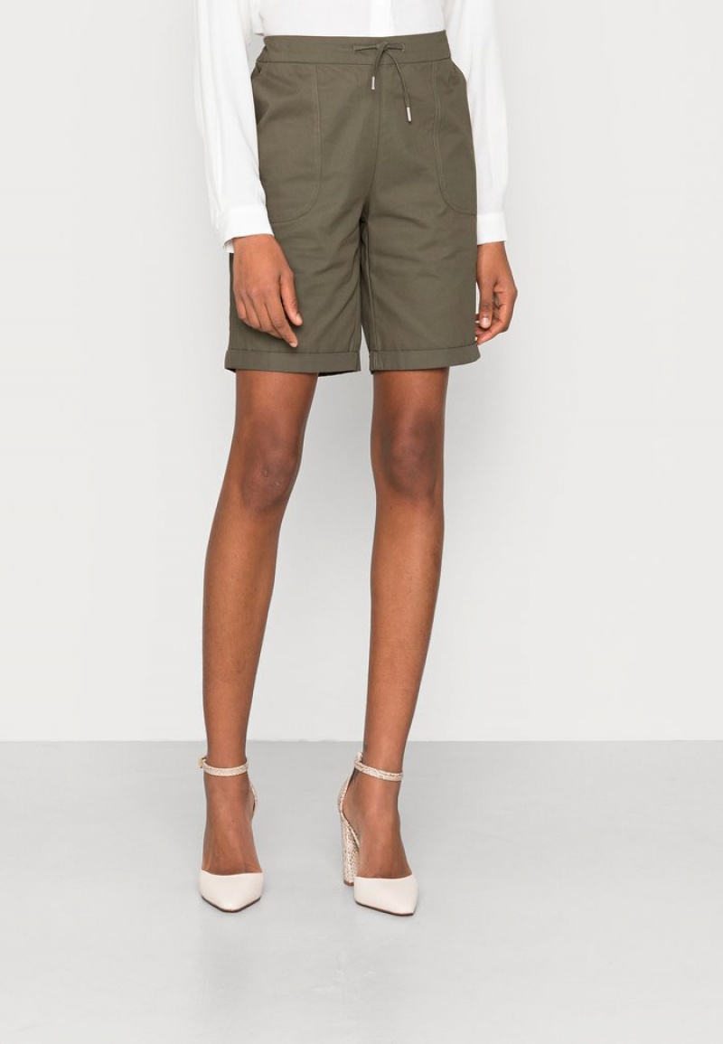 Anna Field New Shorts Broek Dames Donkergroen | NL-3542109-OG