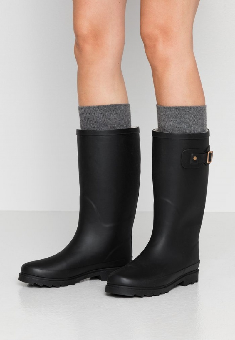 Anna Field New Wellies Laarzen Dames Zwart | NL-5209346-AS