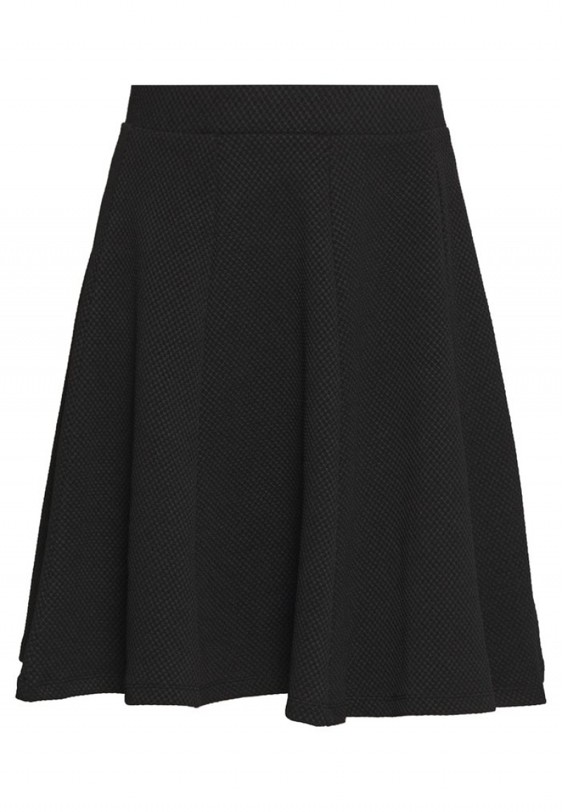 Anna Field Outlet Basic Mini A-Line Skirt Mini Rok Dames Zwart | NL-1432785-CW